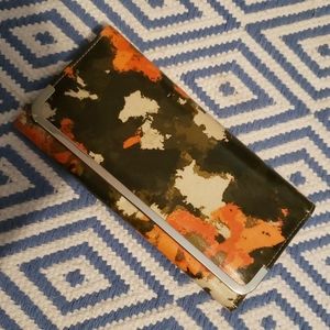 New Target orange khaki watercolor wallet